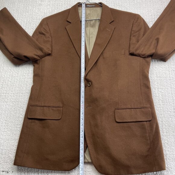 VTG Arnold Brant Pure Cashmere Sport Coat Blazer Jacket Men’s Light Brown Read* - Picture 9 of 16